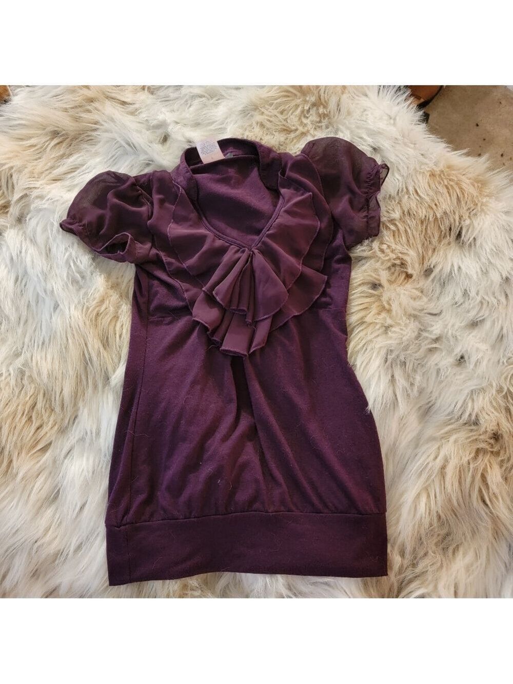 Purple Ruffle Top